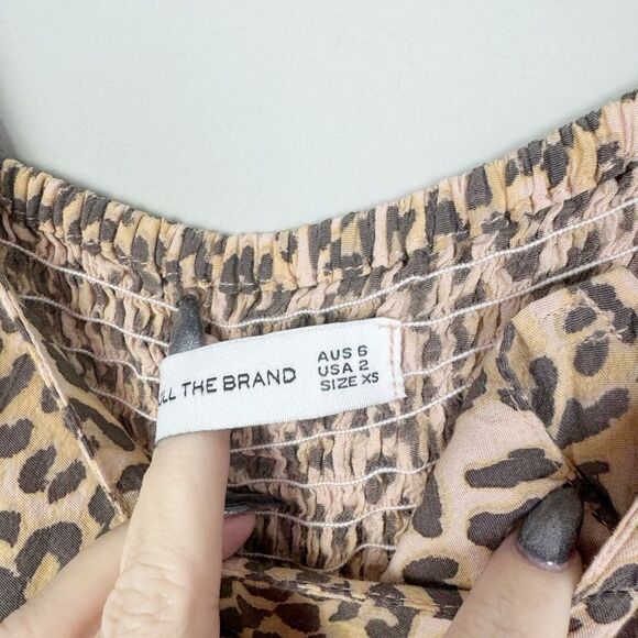 FAITHFULL THE BRAND | REVOLVE Elsa Animal Print Leopard Jumpsuit Women’s Size 2 - Picture 9 of 13